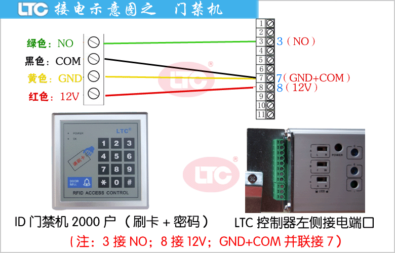 ltc门禁机接线图_同创百科_旗杆 - 自动门 - 旋转门
